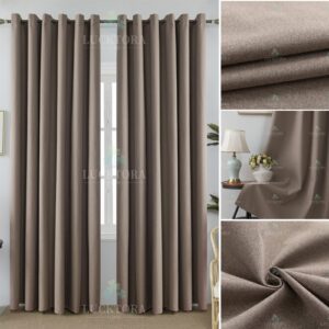 A6010-24 Καφέ- 100%BLACKOUT – Με Κρίκο -270X265CM