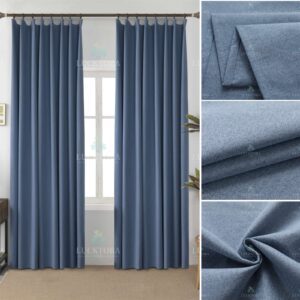 6010-43 Μπλέ- 100%BLACKOUT – Με Τρέσα -270X270CM