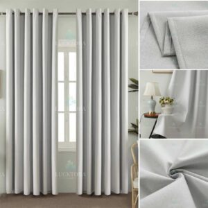 A6010-21 Λευκό- 100%BLACKOUT - Με Κρίκο -270X265CM