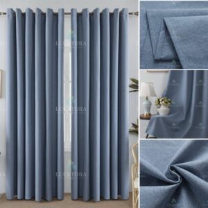 A6010-23 Μπλέ- 100%BLACKOUT – Με Κρίκο -270X265CM