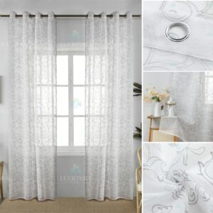 AD6013-3 Λευκό|Γκρί- Με Κρίκο - 140X270CM