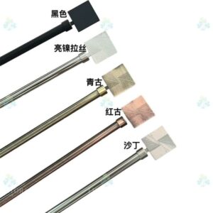 Κουρτινόξυλο Φ19mm Μονό 120-210cm - JHZF ΜΠΡΟΝΖΕ