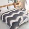 Κουβέρτα Fleece-Δίχρωμο Ριγέ -4 160X220CM