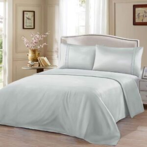 Σεντόνια Σετ Μονόχρωμα - Γκρί ΥΠΕΡΔΙΠΛΟ-220x240CM