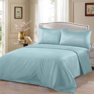 Σεντόνια Σετ Μονόχρωμα - Πετρόλ ΥΠΕΡΔΙΠΛΟ-220x240CM