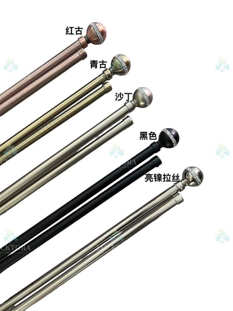 Κουρτινόξυλο Φ28mm Δυπλό 160-310cm - YQSZ ΑΣΗΜΙ ΜΑΤ