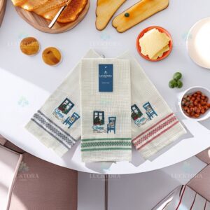 Ποτηρόπανα Κουζίνας - Παράθυρο - 40Χ60CM ΜΠΟΡΝΤΟ