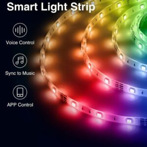 Ταινία Smart LED WIFI 1m με RGB Φωτισμό + Δώρο Επέκταση 1m και Τροφοδοτικό 12V