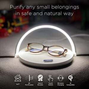 Πολυλειτουργικός Ασύρματος Φορτιστής με Φωτιστικό Νύχτας & Βάση Κινητού