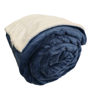 Κουβερτοπάπλωμα “Cerulea” – Εκλεπτυσμένη Flannel Υφή, Ζεστή Γούνα Κουνελιού & Ανεξίτηλα Χρώματα